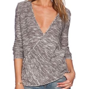 NWOT FREE PEOPLE Gotham Faux Wrap Sweater Sz Small